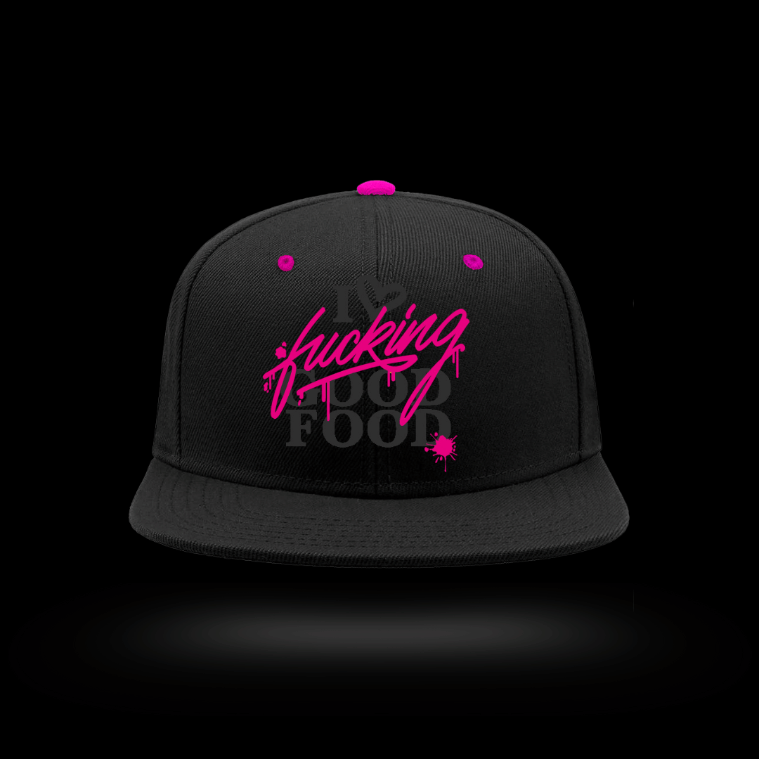 Snapback Cap "I❤︎FGF" - schwarz/grau