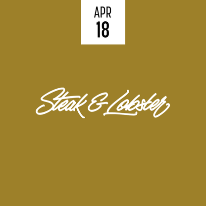 Steak & Lobster Sunday Seafood Edition 18.04.2027