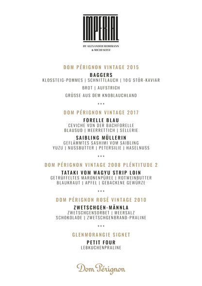 Dom Pérignon Dinner Experience 02.10.2026