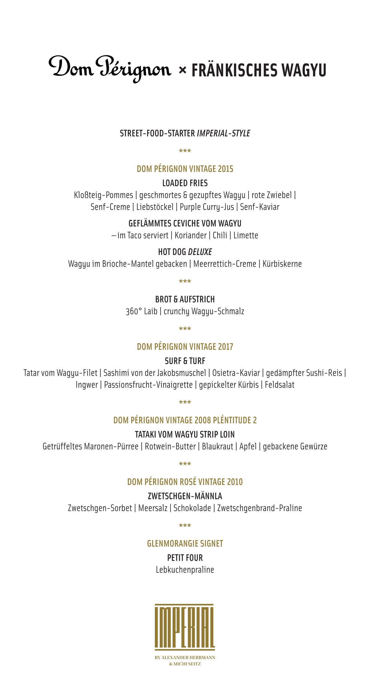 Dom Pérignon Dinner Experience 02.10.2026